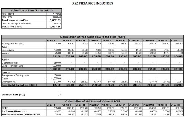 project report for rice mill excel Rice Mill Financial Projection Sheet